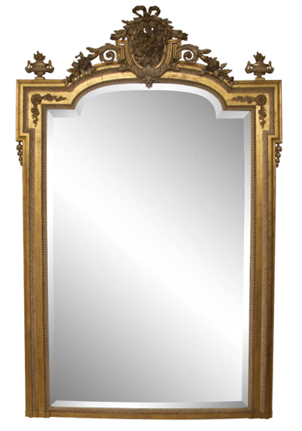 A superb Large Antique Gilded overmantle wall mirror