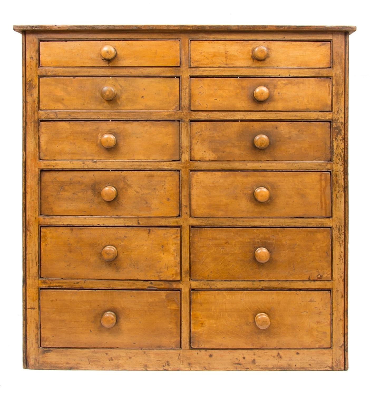 Victorian Manor House Keeper's Bank of Drawers