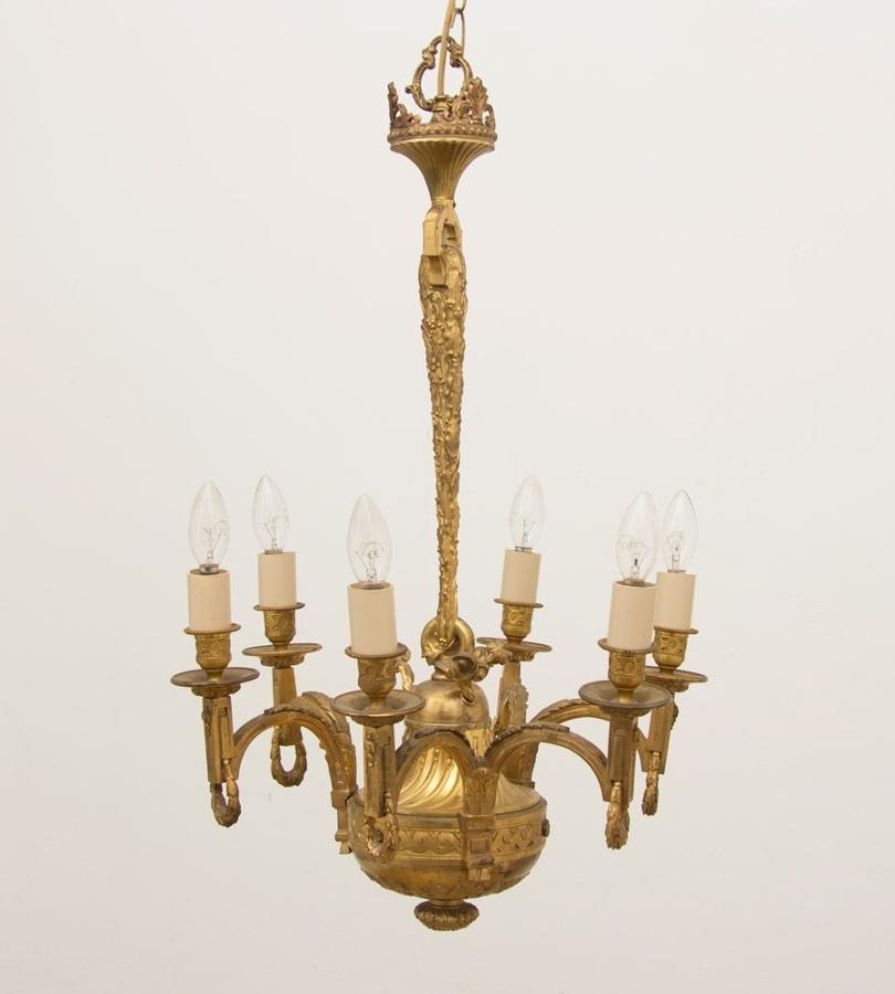 Early 19th Century Gilded & Brass Centre Light