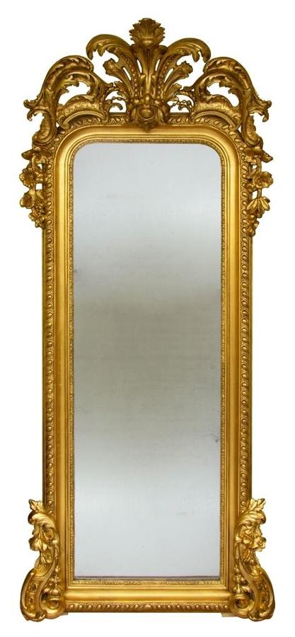 Antique Mercury Plate pier Mirror