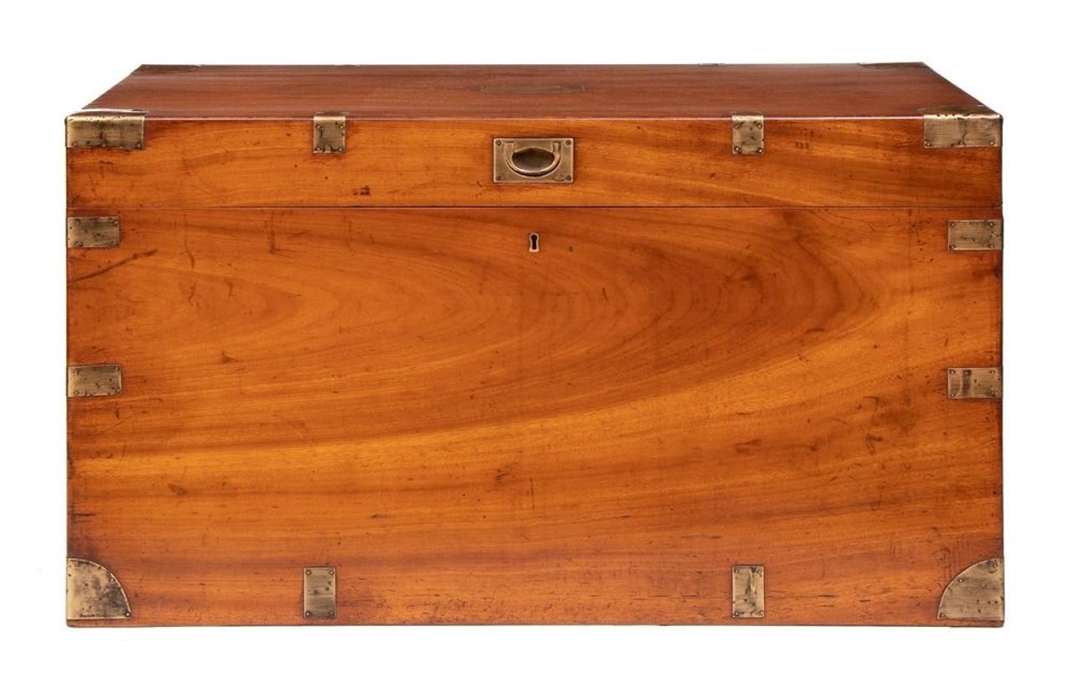 19th Century Antique Military Campaign Chest