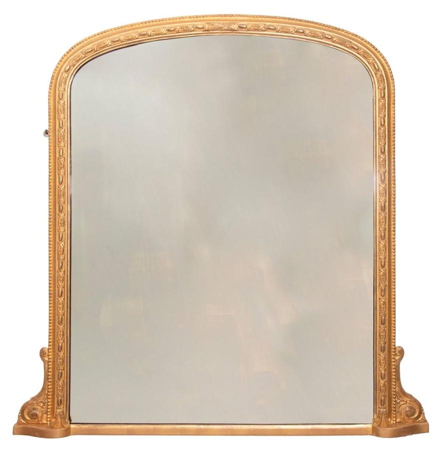 English Antique Giltwood Mirror c.1890