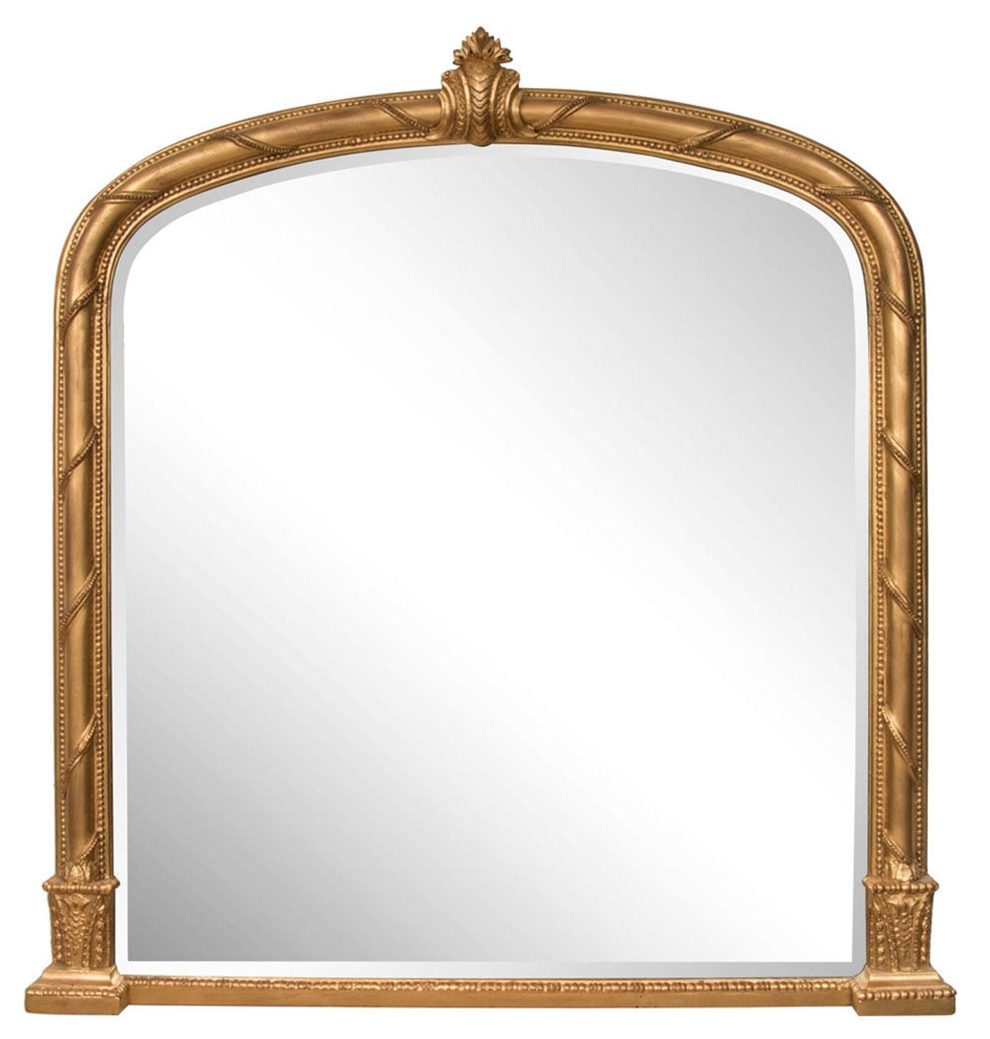 Antique Gilded overmantle Mirror