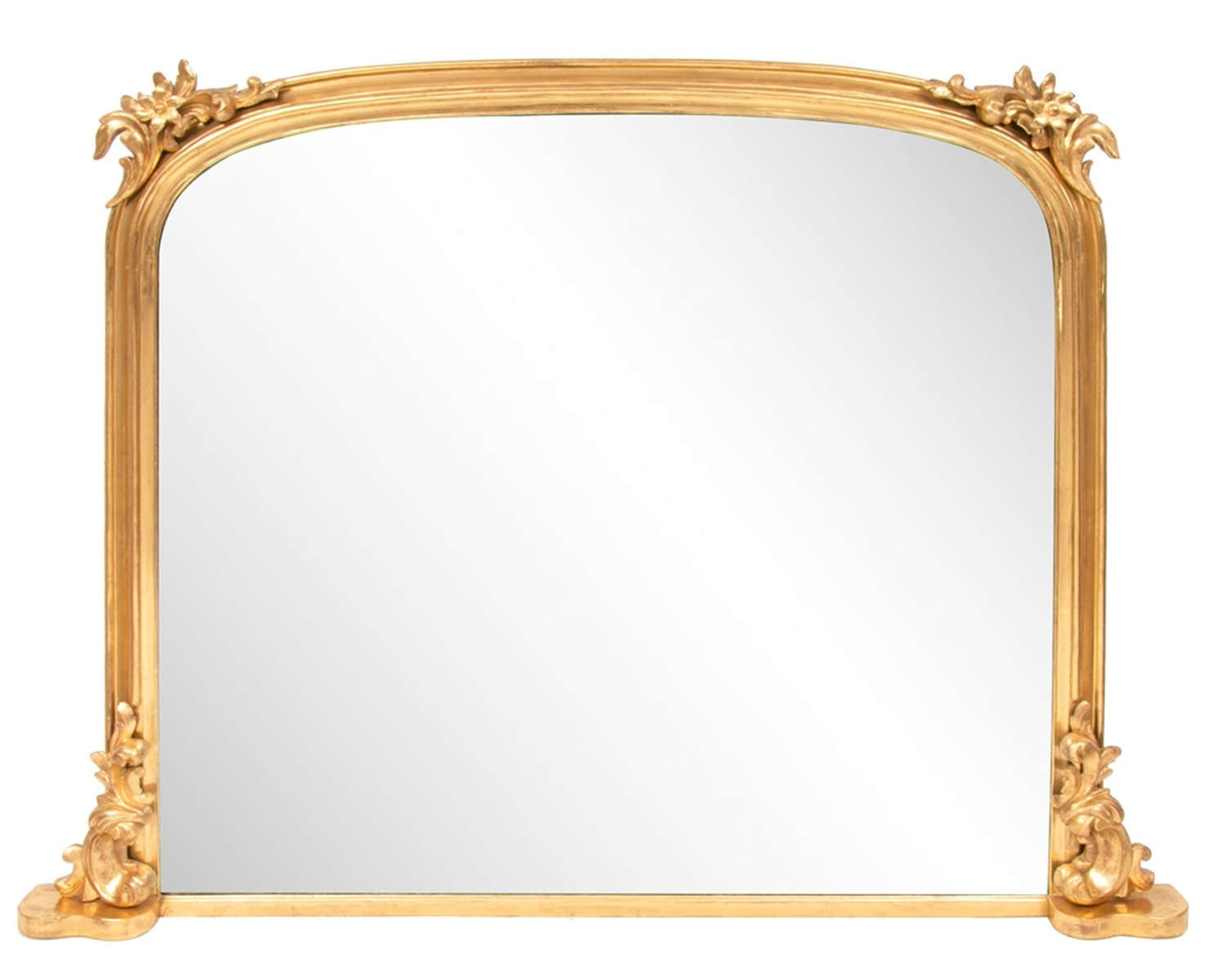Antique Gilded Overmantle Mirror c.1840