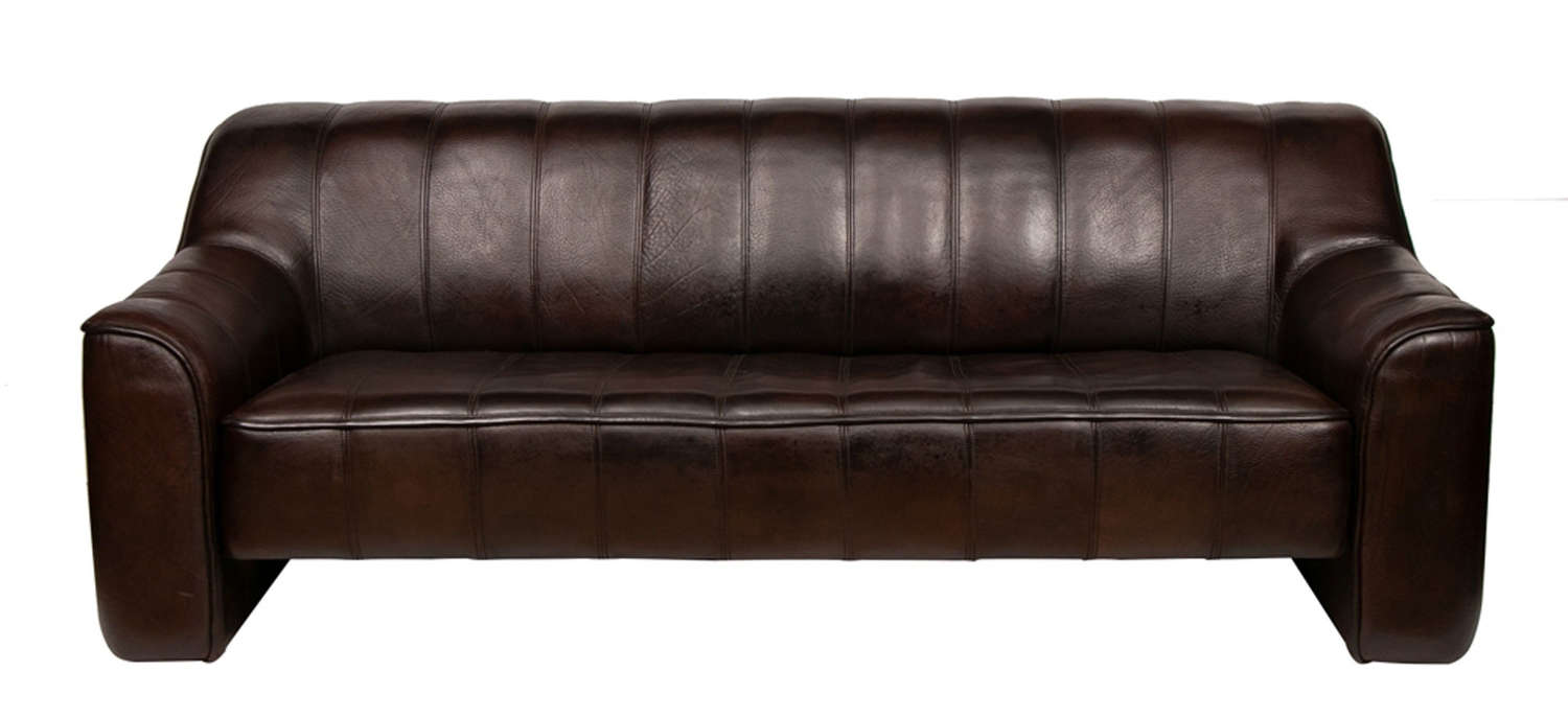 Vintage Extending Leather Sofa by De Sede