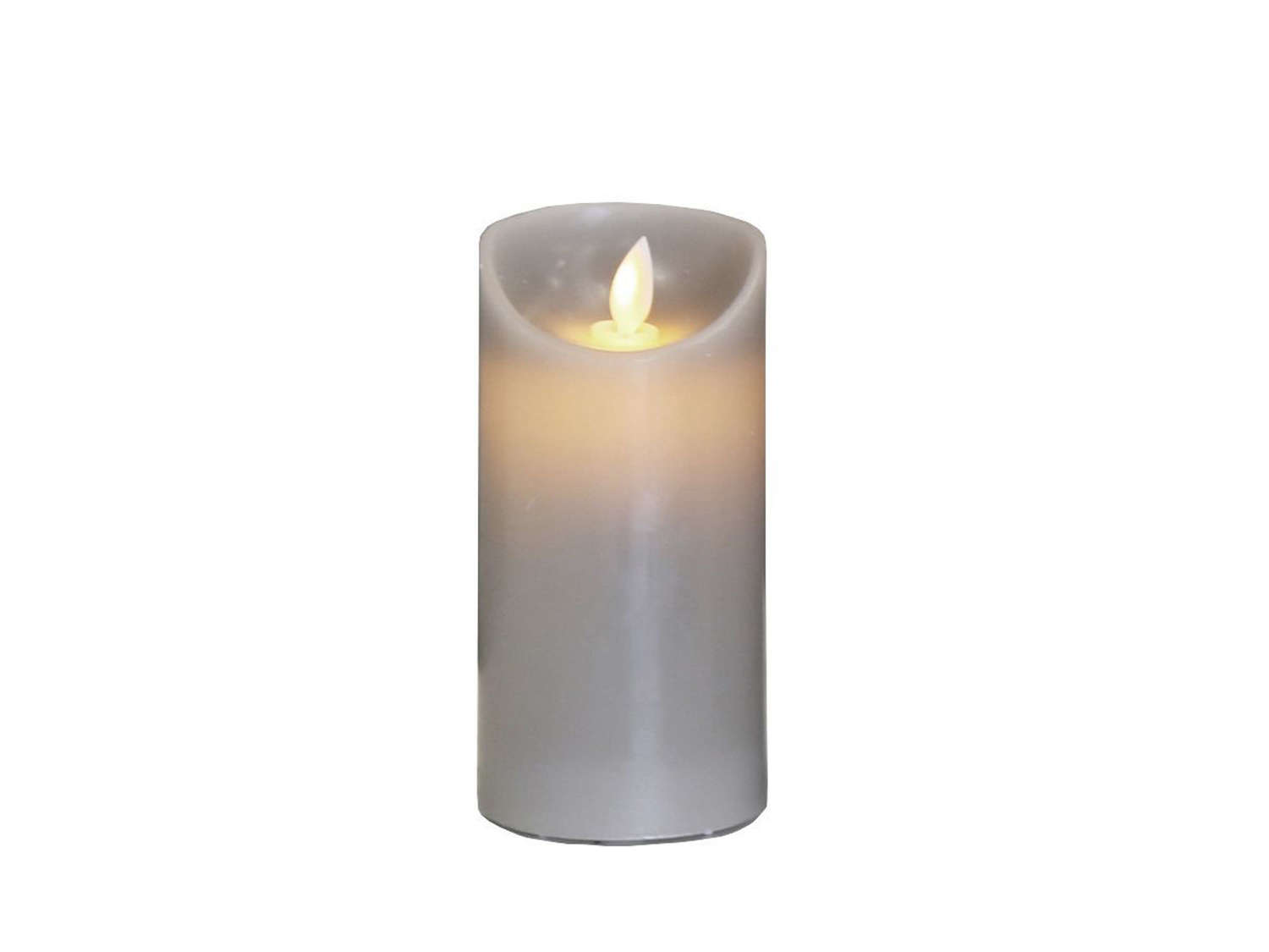 Small Grey LED Church Candle