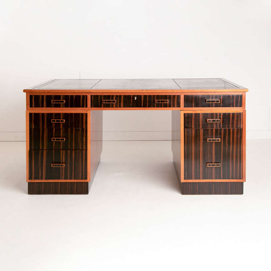 Art Deco Macassar Ebony Desk