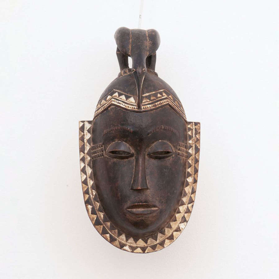 Late 19th Century Antique Tribal Mask from Ivory Coast c.1890