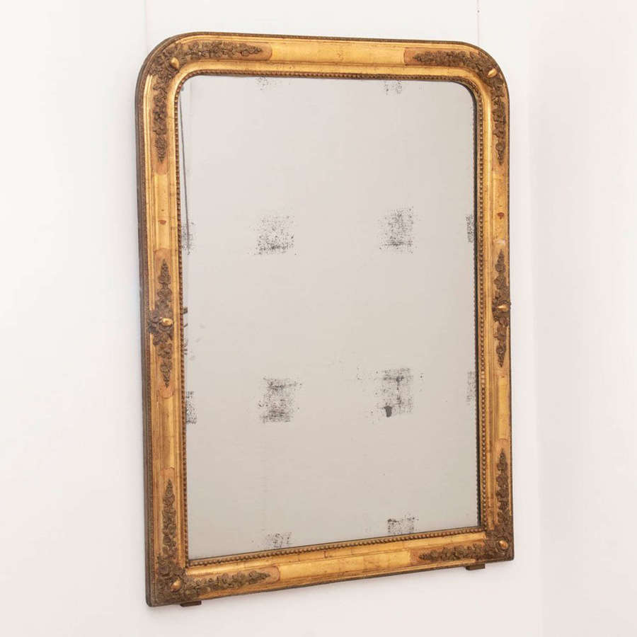 A period Louis Philippe overmantle antique mirror C1820