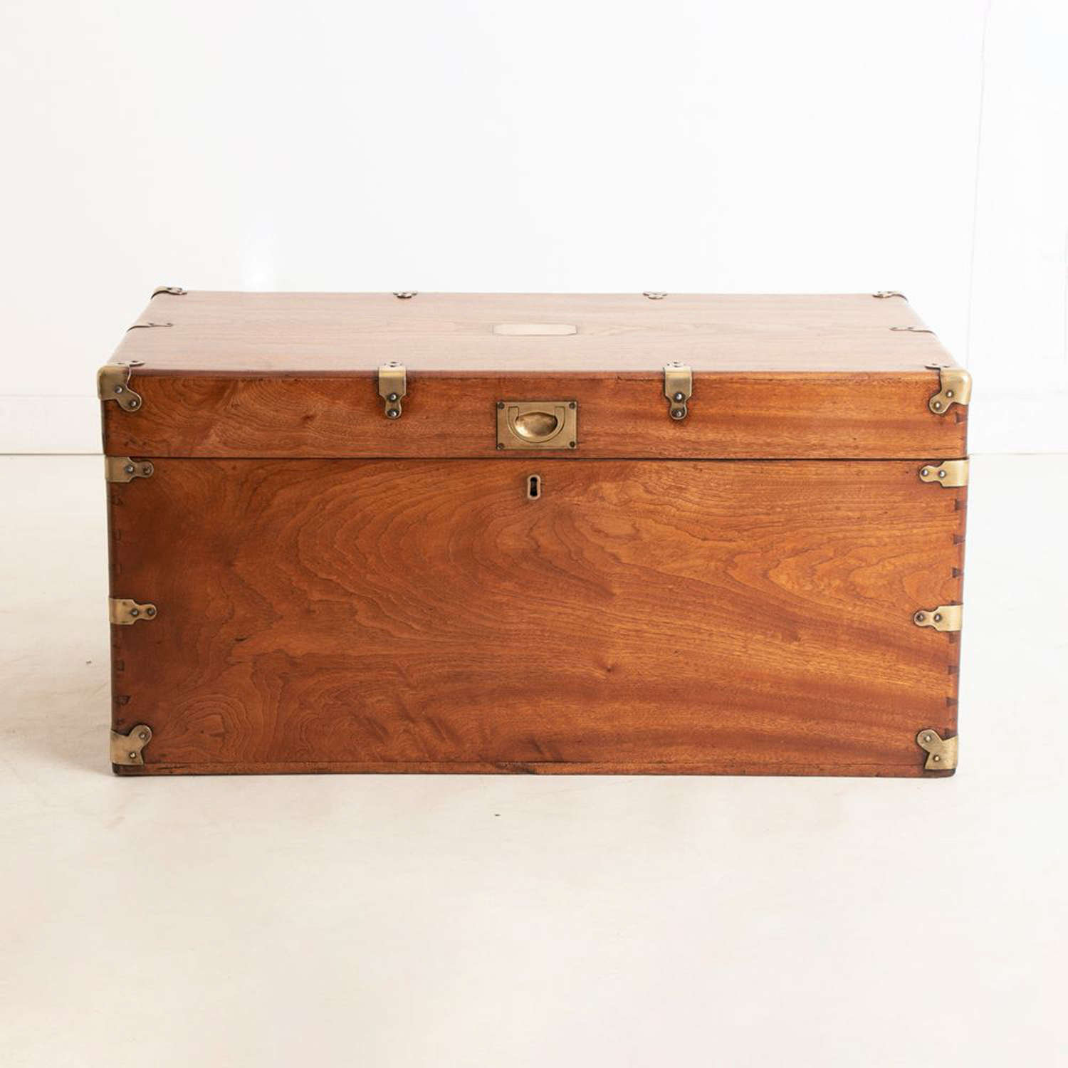 19th Century Camphorwood Military Campaign Trunk C1850