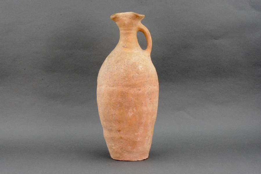 A large Roman buffware pottery flask