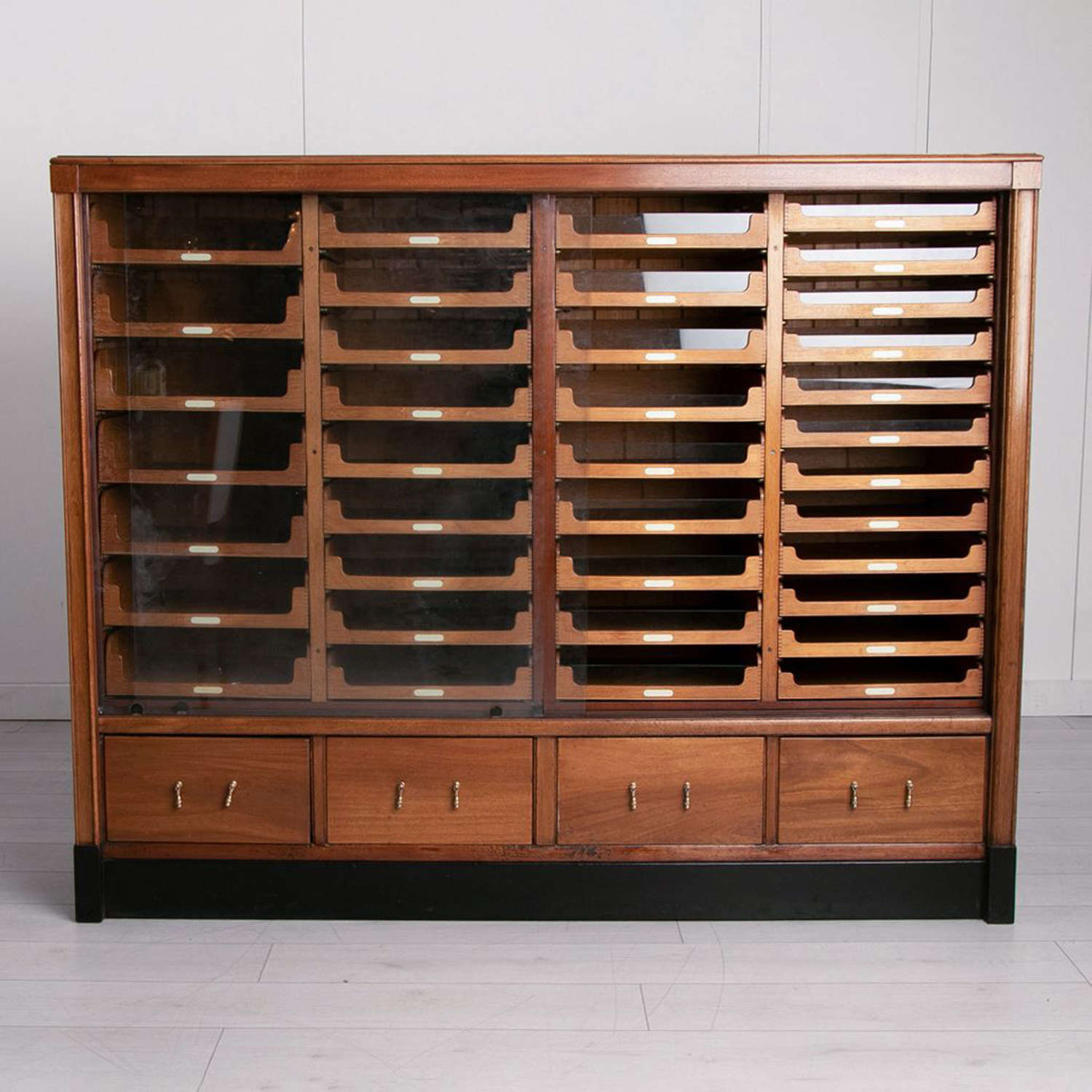 19th Century Collectors Specimen Bank of Haberdashery Drawers