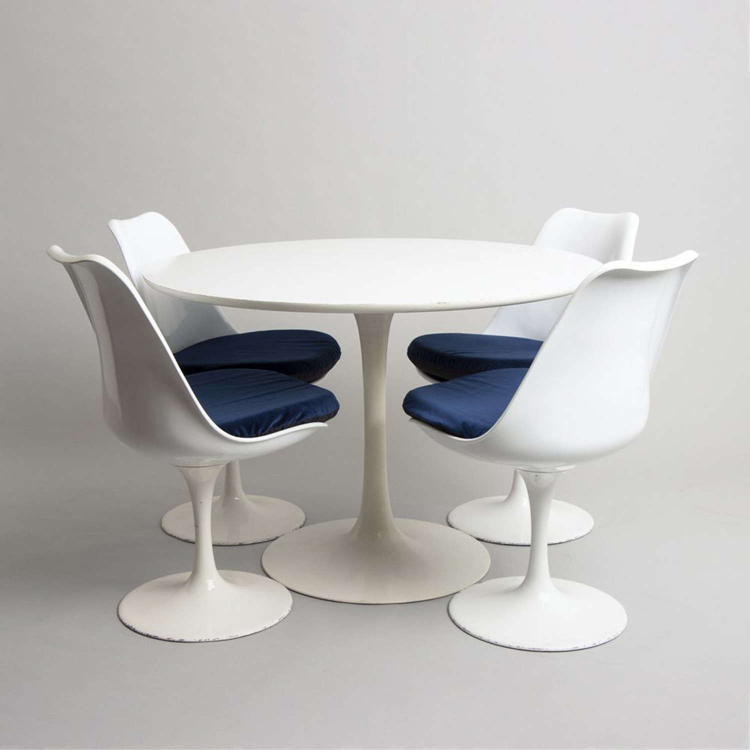 1960s Arkana Tulip Table with 1980s Arkana Style Chairs