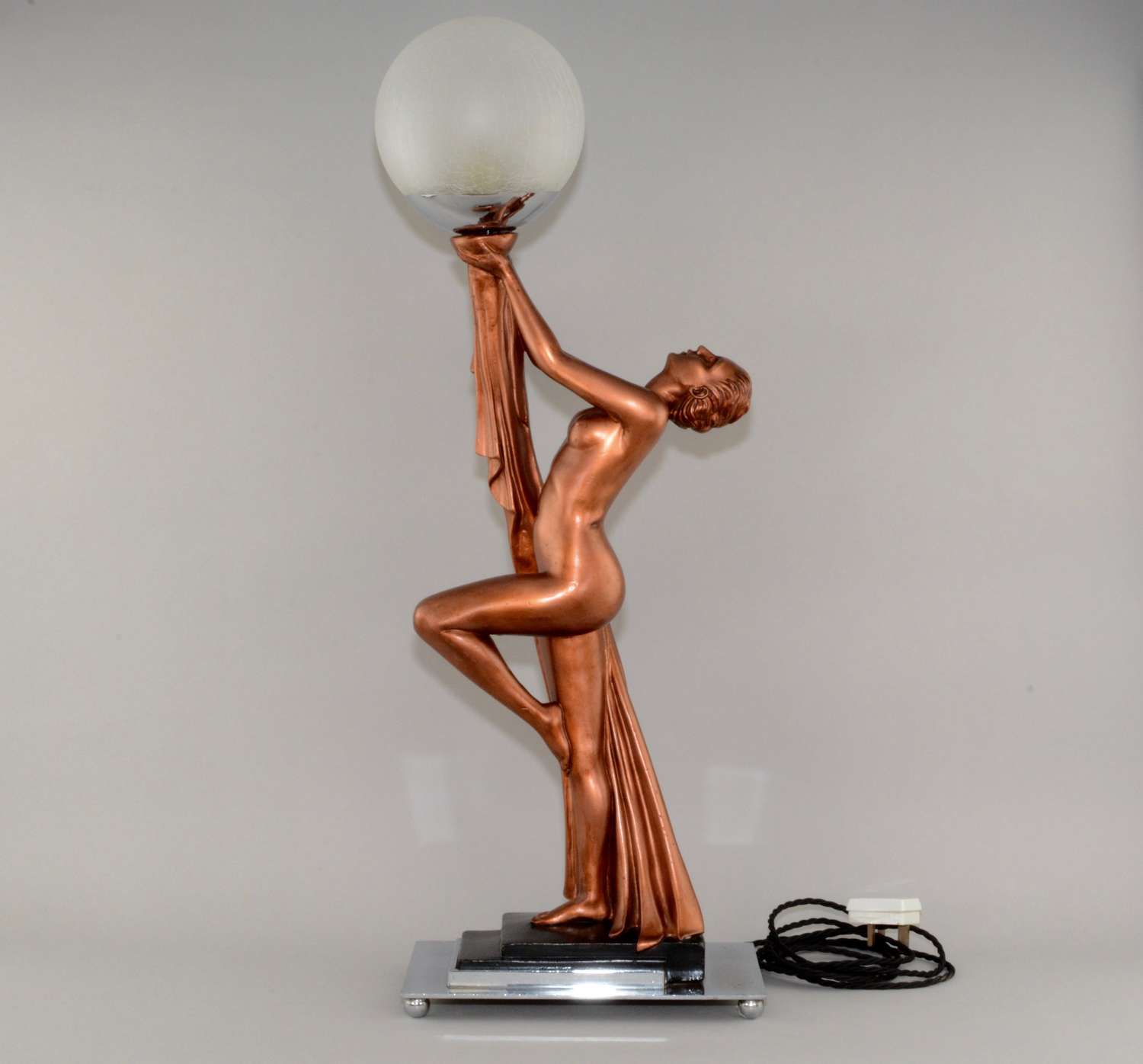 A British 1930's Art Deco lady lamp.