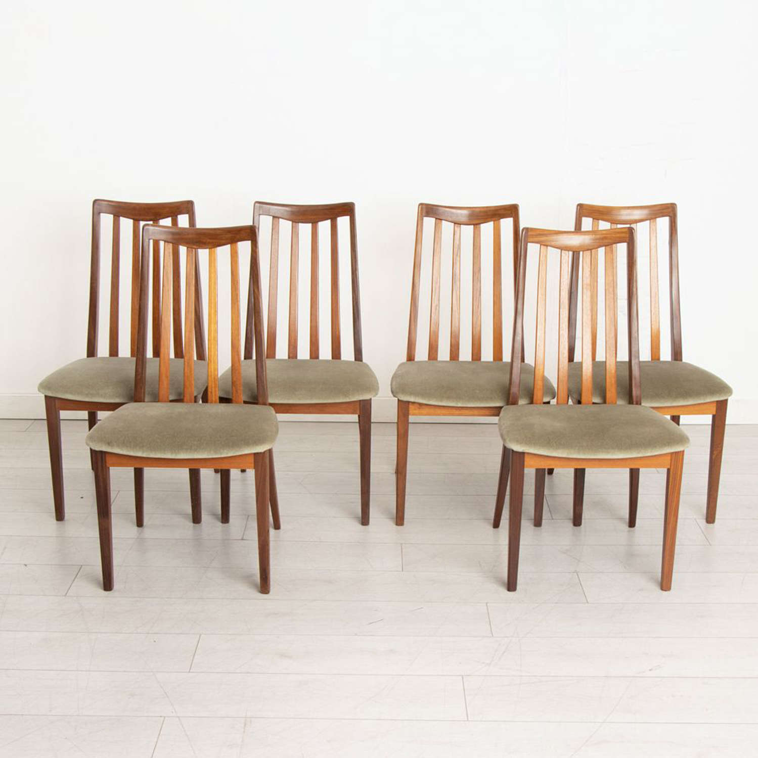 Set of 6 Teak  Dining Chairs c.1965
