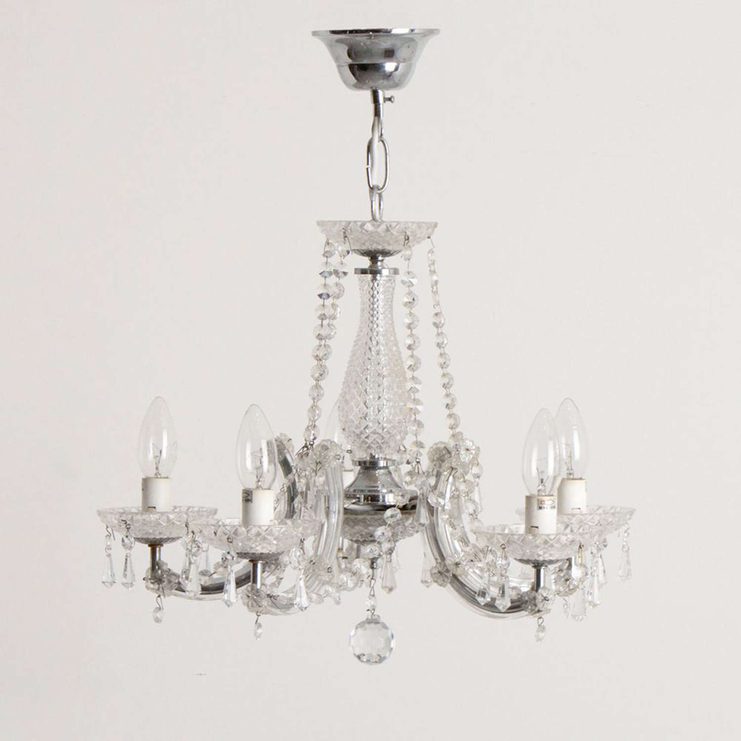 A small 1940's chandelier