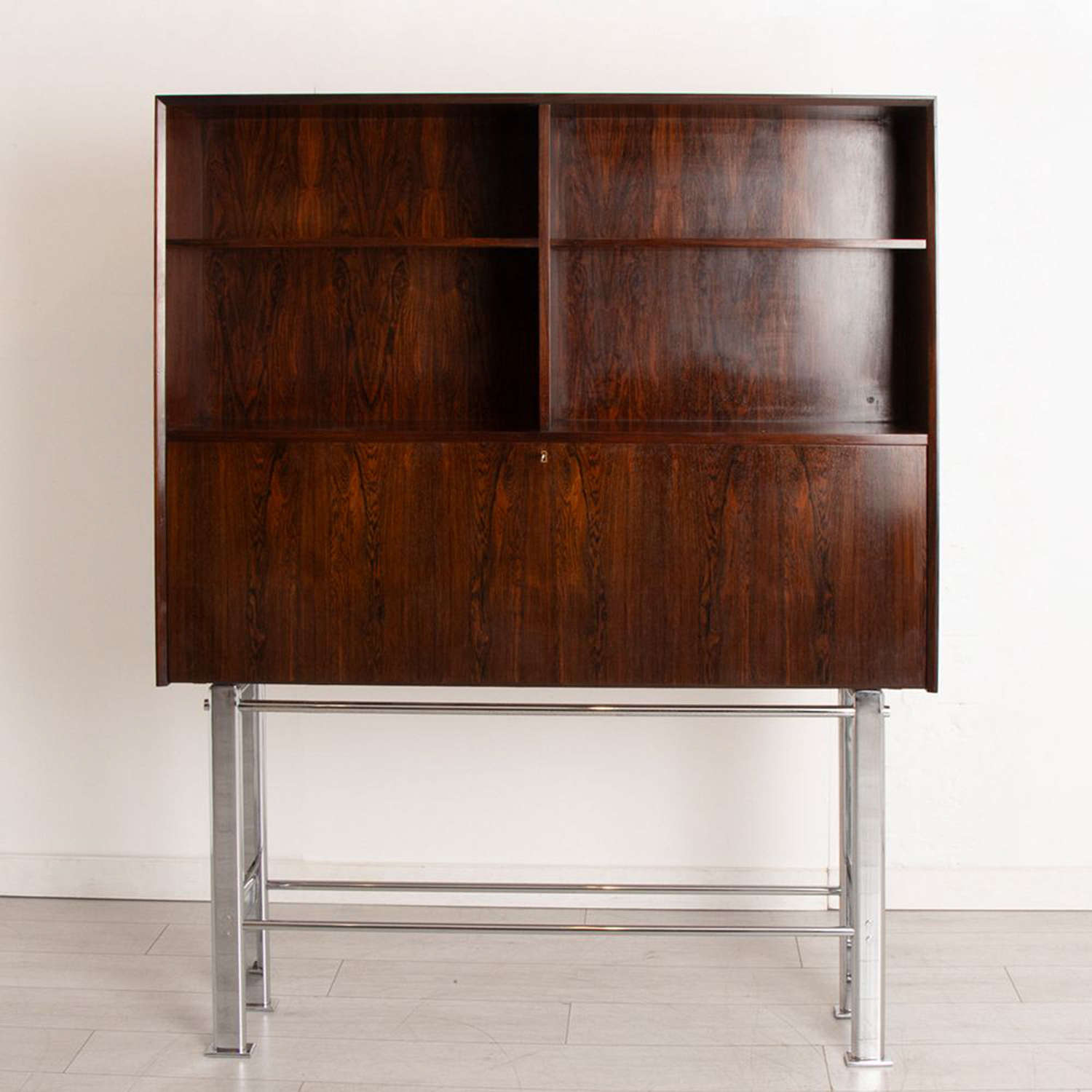 Midcentury Rosewood Cocktail drinks Cabinet