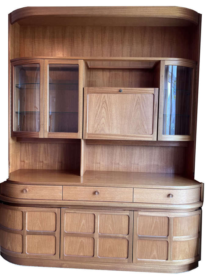 A Mid-century vintage Nathan "squares" teak cocktail cabinet