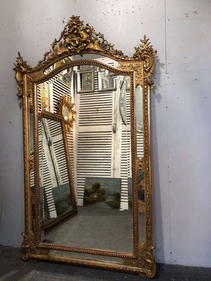 Antique gilt French mirror 1860